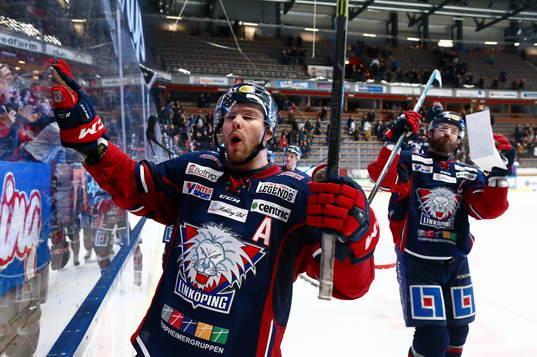 Linköpings Andrew Gordon jublar