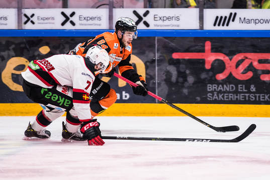 Malmö Redhawks Nils Andersson  och Karlskronas Jimmy
