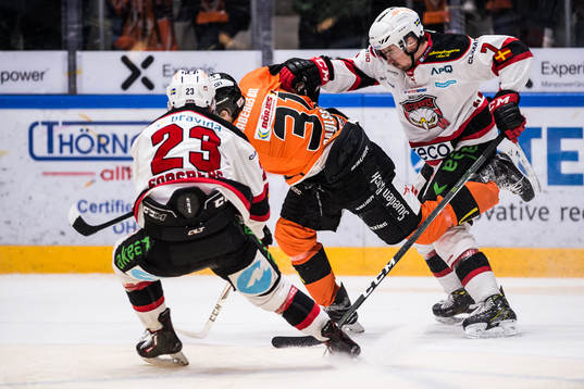 Malmö Redhawks Christoffer Forsberg, Karlskronas Marcus
