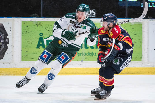 Färjestads Johan Ryno och Djurgårdens Jeff Tambellini