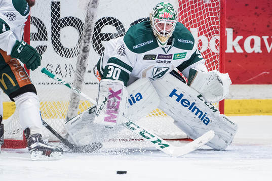 Färjestads målvakt Lars Haugen
