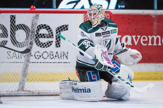 Färjestads målvakt Lars Haugen