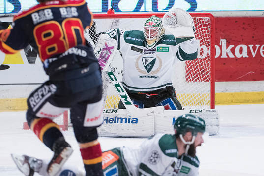 Färjestads målvakt Lars Haugen