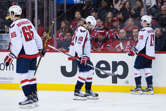 Capitals André Burakovsky, Marcus Johansson och Nicklas