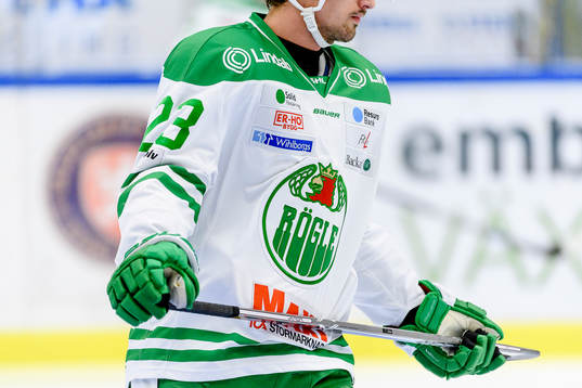 Rögles matchtröja före ishockeymatchen i SHL mellan