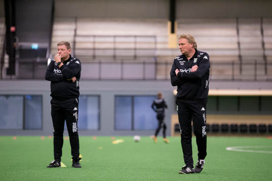 IFK Göteborgs assisterande tränare Alf Westerberg och