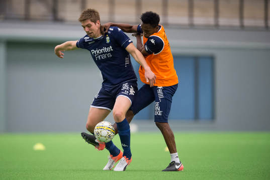 IFK Göteborgs Mikael Boman och Lawson Sabah