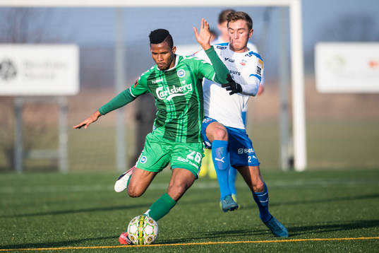 Helsingborgs Casper Seger och Odense Yao
