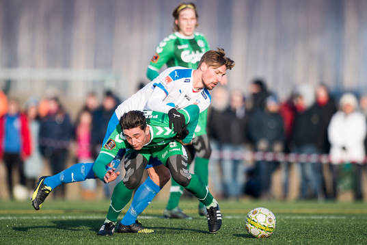 Helsingborgs Martin Christensen och Odense Joa Pereiera