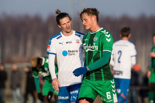 Helsingborgs Alexander Timossi-Andersson och Odense Jeppe