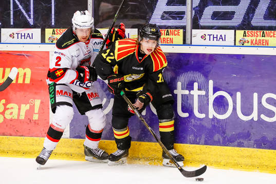 Malmö Redhawks Erik Andersson och Brynäs Samuel Asklöf