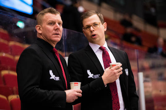 Malmö Redhawks assisterande tränare Jesper Mattsson och