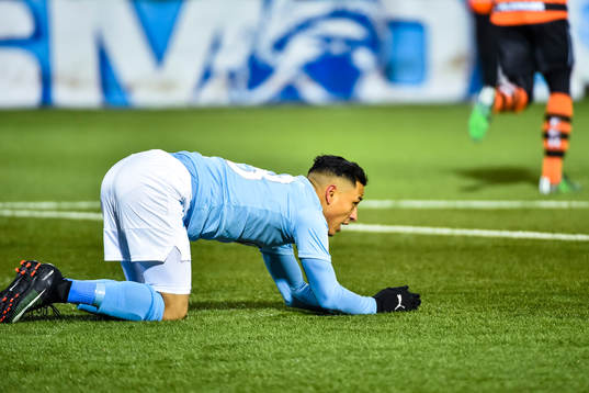 Malmö FFs Yoshimar Yotún deppar