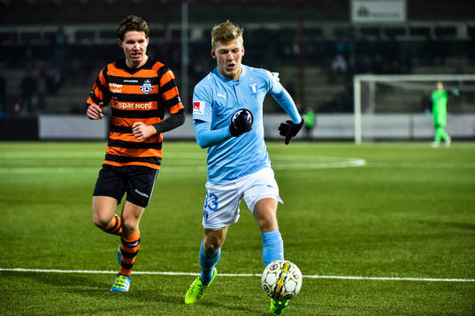 Malmö FFs Teddy Bergqvist och Helsingørs Alexander