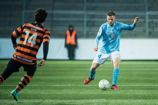 Malmö FFs Lasse Nielsen mot Helsingørs Vito Mistrati