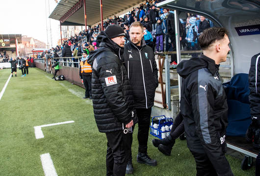 Malmö FFs assisterande tränare Olof Persson och tränare