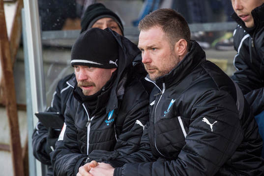 Malmö FFs assisterande tränare Olof Persson och tränare