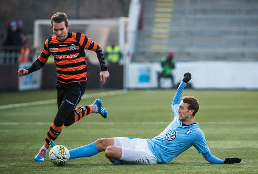 Helsingørs Anders Holst mot Malmö FFs Magnus Wolff Eikrem