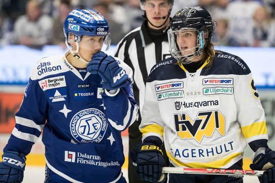 s Isac Brännström  i ishockeymatchen i SHL mellan Leksand