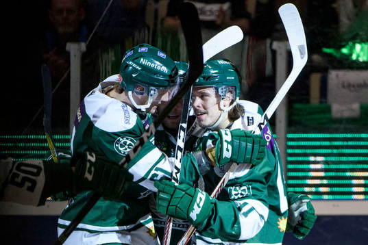 Färjestads Joakim Nygård jublar