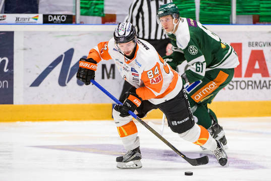 Karlskronas Jimmy Andersson och Färjestads Johan Ryno