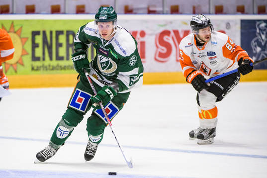 Färjestads Johan Ryno och Karlskronas Jimmy Andersson