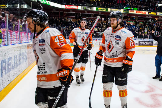 Karlskronas Filip Cruseman och Alexander Wiklund deppar