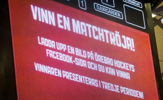 En bild på jumbotronen