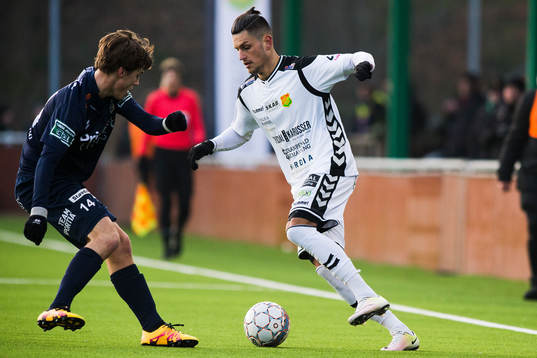 Utsiktens Olof Brogårdh mot GAIS Luka Mijaljevic