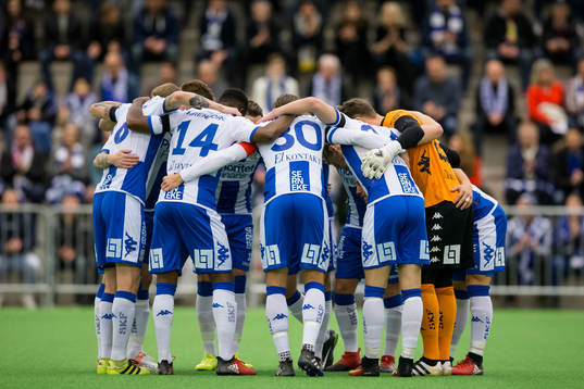 IFK Göteborg samlade innan en träningsmatch i fotboll