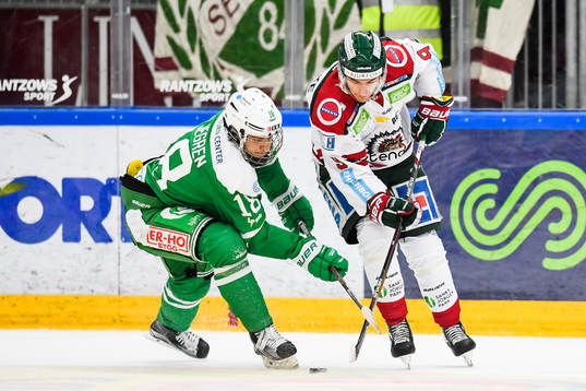 Rögles Timothy Liljegren och Frölundas Casey Wellman