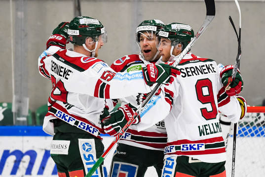 Frölundas Joel Lundqvist jublar