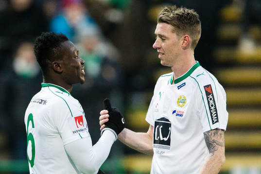 Hammarbys Joseph Aidoo jublar