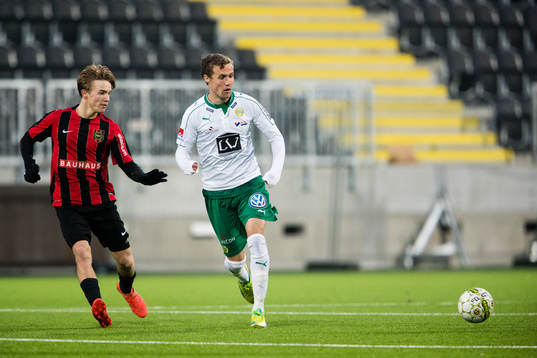 Brommapojkarnas Jakob Ortmark och Hammarbys Fredrik