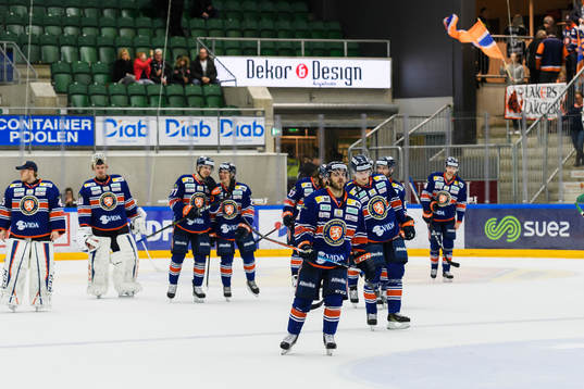 Växjös spelare jublar