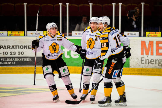 Skellefteås Sebastian Aho , Pär Lindholm och Pontus