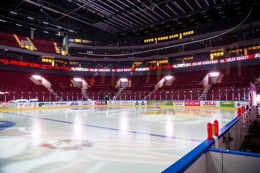 Malmö Arena innan ishockeymatchen i SHL mellan Malmö