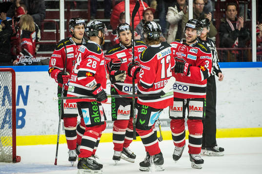 Malmö Redhawks Robin Alvarez, Ilari Filppula, Jens Olsson,