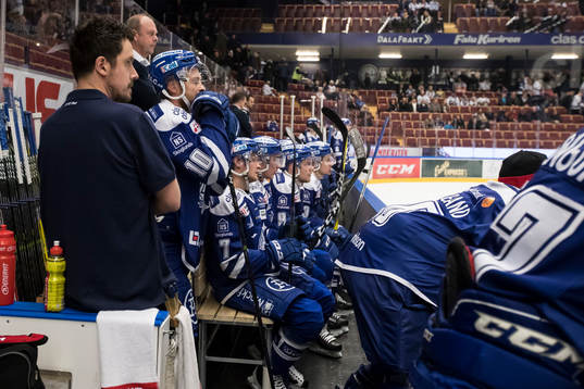 Leksands Mattias Ritola och Johan Olofsson och