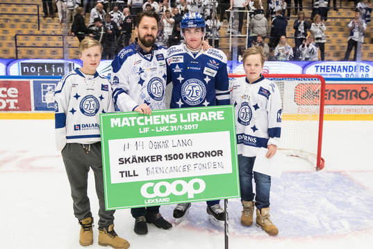 Leksands Oskar Lang utsedd till matchens lirare i