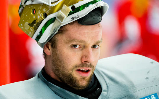 Färjestads målvakt Lars Haugen