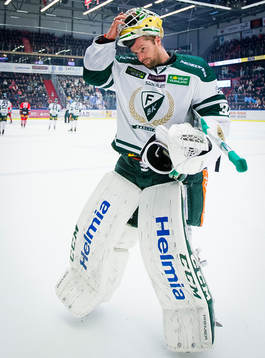Färjestads målvakt Lars Haugen