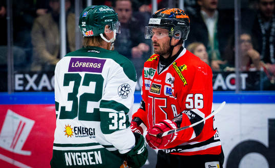 Färjestads Magnus Nygren och Örebros Johan Wiklander