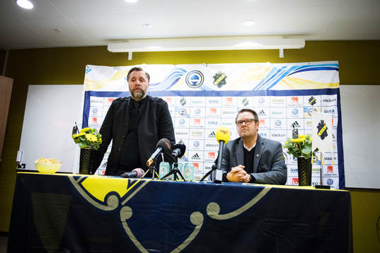 s VD Mikael Ahlerup och sportchef Björn Wesström
