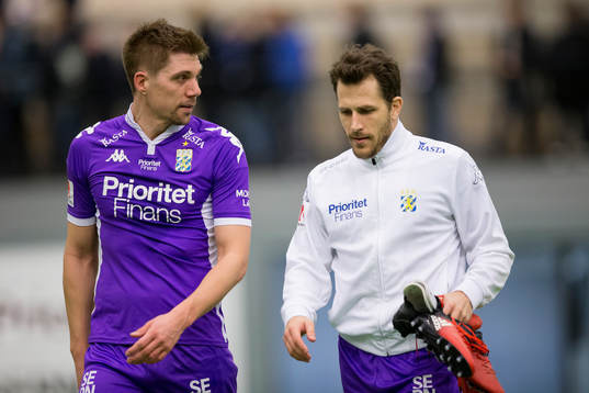 IFK Göteborgs Mikael Boman och Tobias Hysén