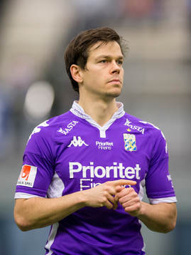 IFK Göteborgs Mads Albaek innan en träningsmatch i