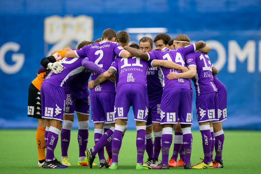IFK Göteborg samlade innan en träningsmatch i fotboll