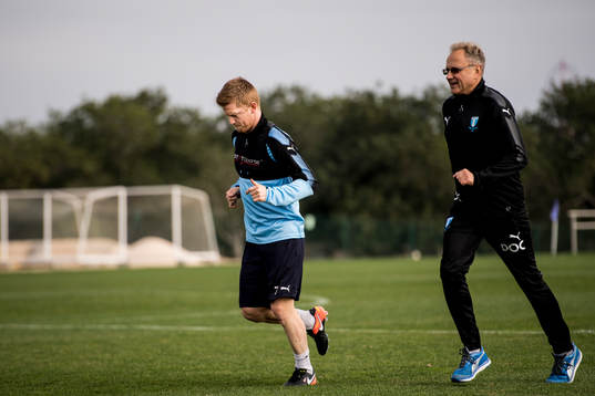 Anders Christiansen och läkare Pär Herbertsson