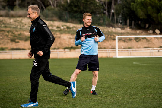 Anders Christiansen och läkare Pär Herbertsson