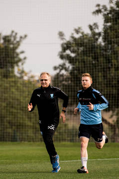 Anders Christiansen och läkare Pär Herbertsson